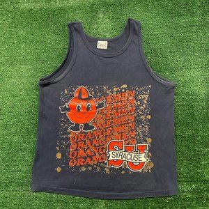 Vintage 80s Essential Syracuse Orangemen College Sports Tank
